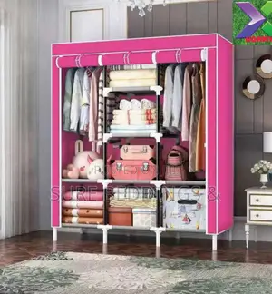 Metallic Frame Wardrobe