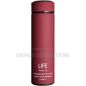 Life Home Thermos Tea Vacuum Flask With Filter - Red