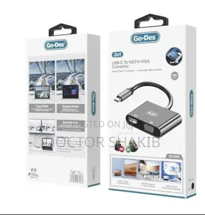 2 in 1 USB C to HD TV Plus VGA Converter