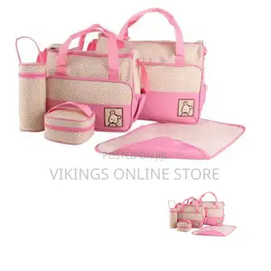 Maternity 5pcs Nappy Multifunction Diaper Tote Hand Bags
