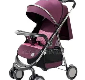 Baby Foldable Stroller With Dining Plate Placement
