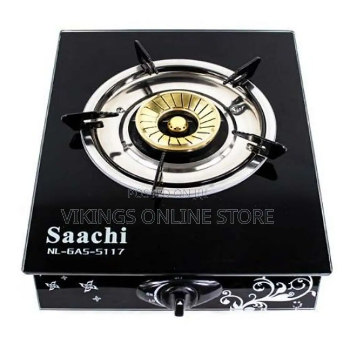 Saachi Single Burner Gas Stove - Black
