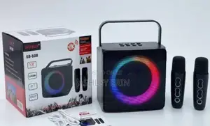 SD-508 Portable Bluetooth Karaoke Speaker With 2 Microphone