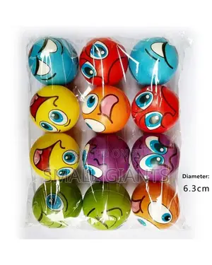 12pcs 6.3cm Anti Stress Balls for Kids