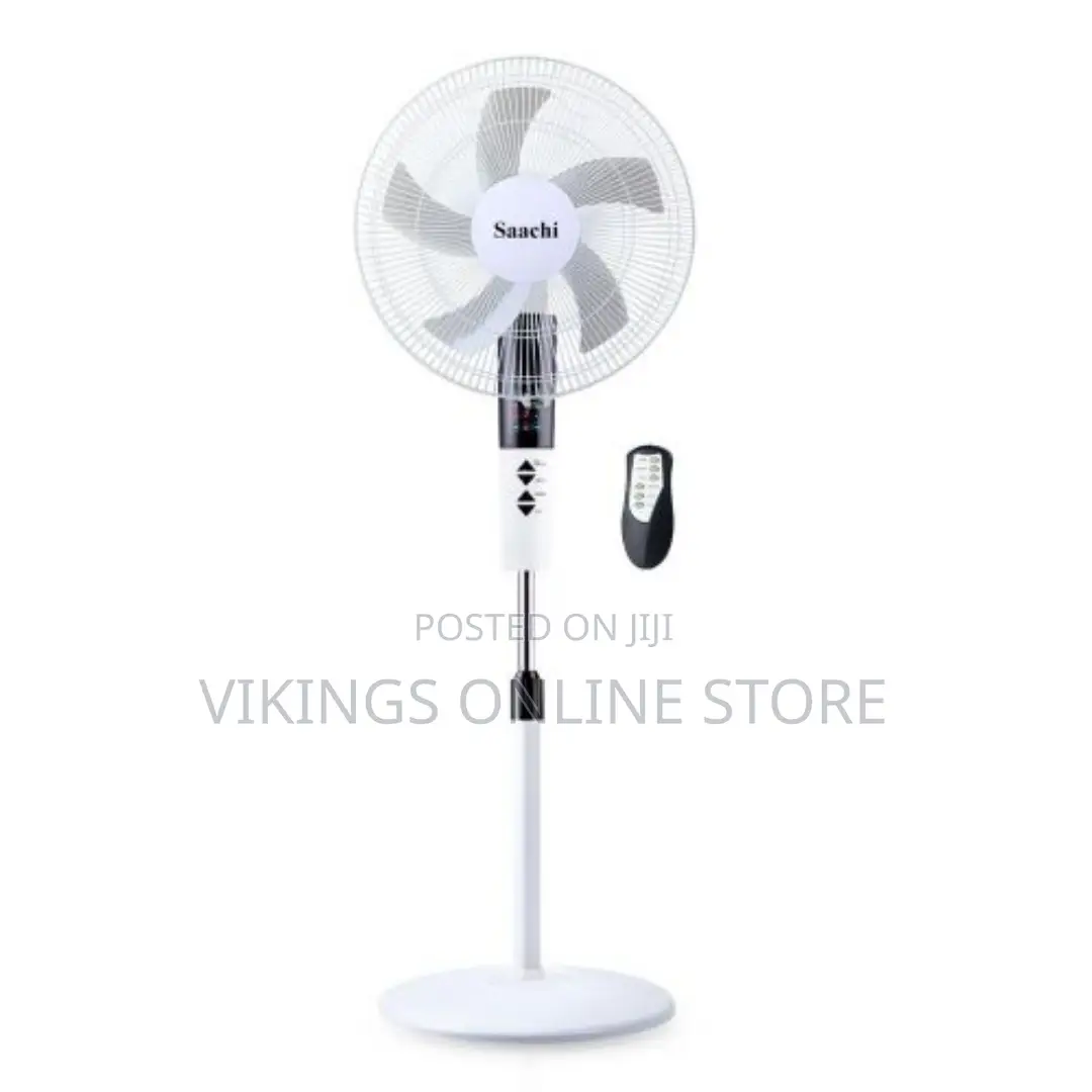 Saachi 16 Inch Stand Fan With Remote Control, 3 Speed