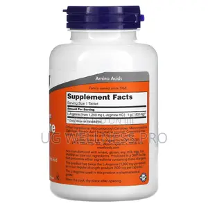 NOW Foods, L-Arginine, Double Strength, 1000 Mg, 120 Tablets