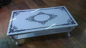 Very Strong Glass Center Table With Metallic Frame