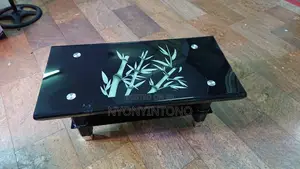 Curved Unique Glass Coffee Table