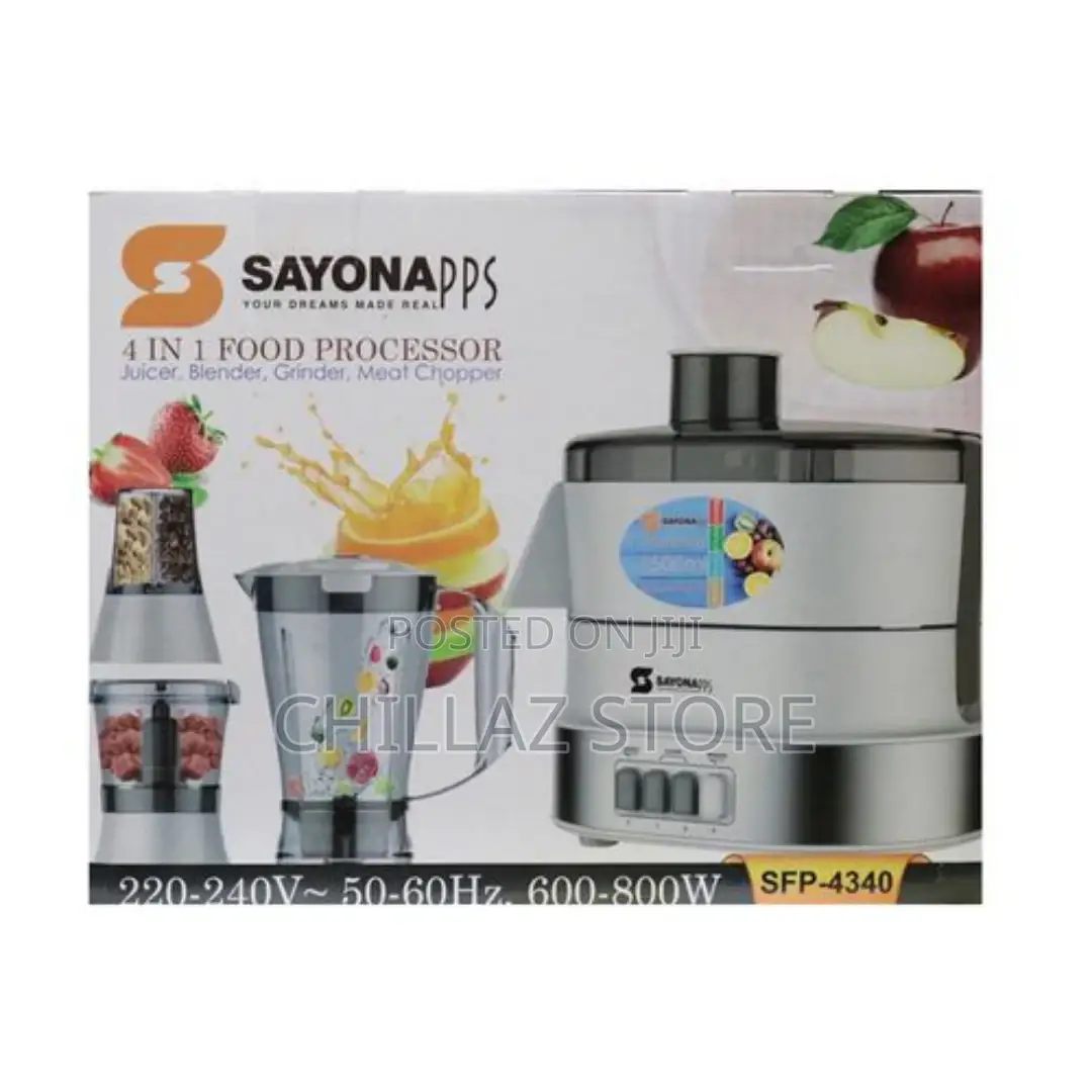 Sayona SFP 4339 4-in-1 Food Processor