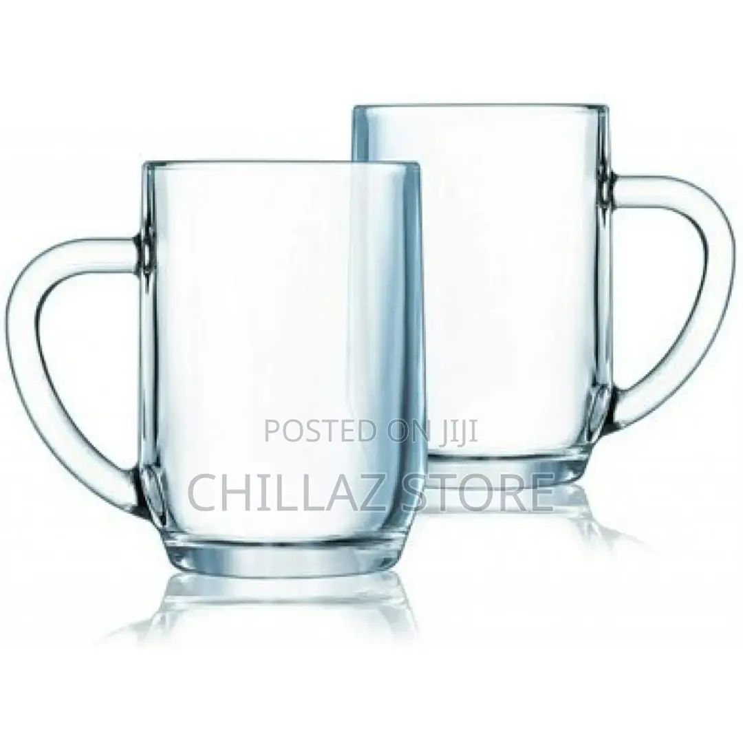 6 PCS of Glass Coffee Tea Cups Mugs
