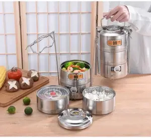 Stainless Steel 16 CM Air Tight 4 Layers Food Container
