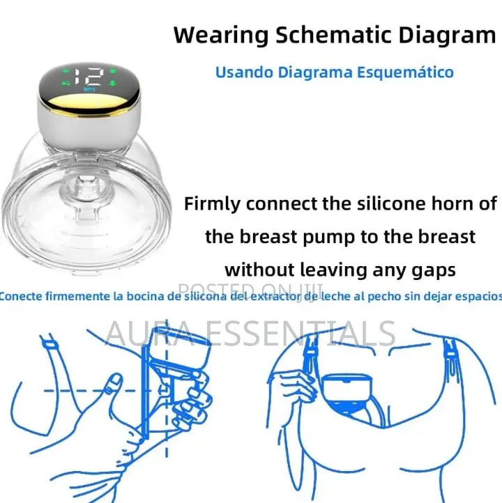 Wireless Wearable Breast Pump Milk Extractor