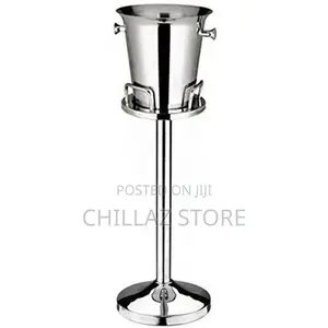 Stainless Steel Champagne ,Wine Ice Bucket Stand Holder -