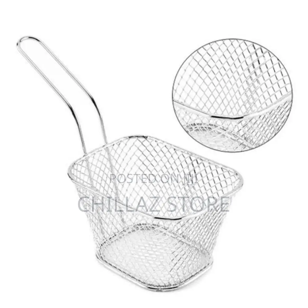 Square Mesh Frying Basket French Fry Chips Net Strainer