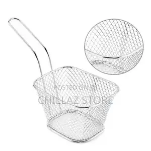 Square Mesh Frying Basket French Fry Chips Net Strainer