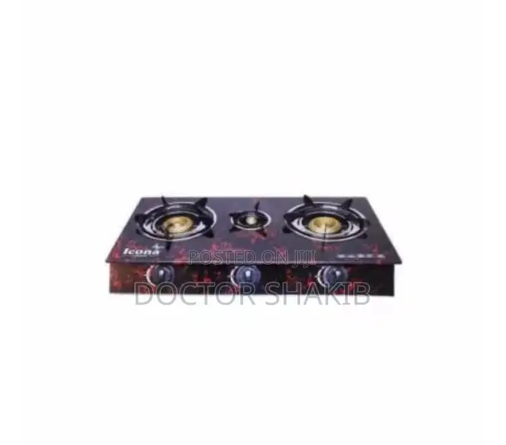Generic Icona 3 Burner Glass Gas Stove