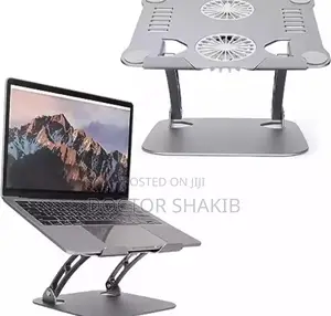 New in-Built Cooling Fan Adjustable Foldable Laptop Stand