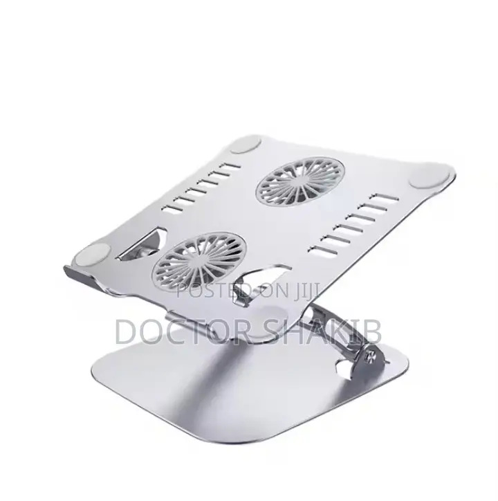 New in-Built Cooling Fan Adjustable Foldable Laptop Stand
