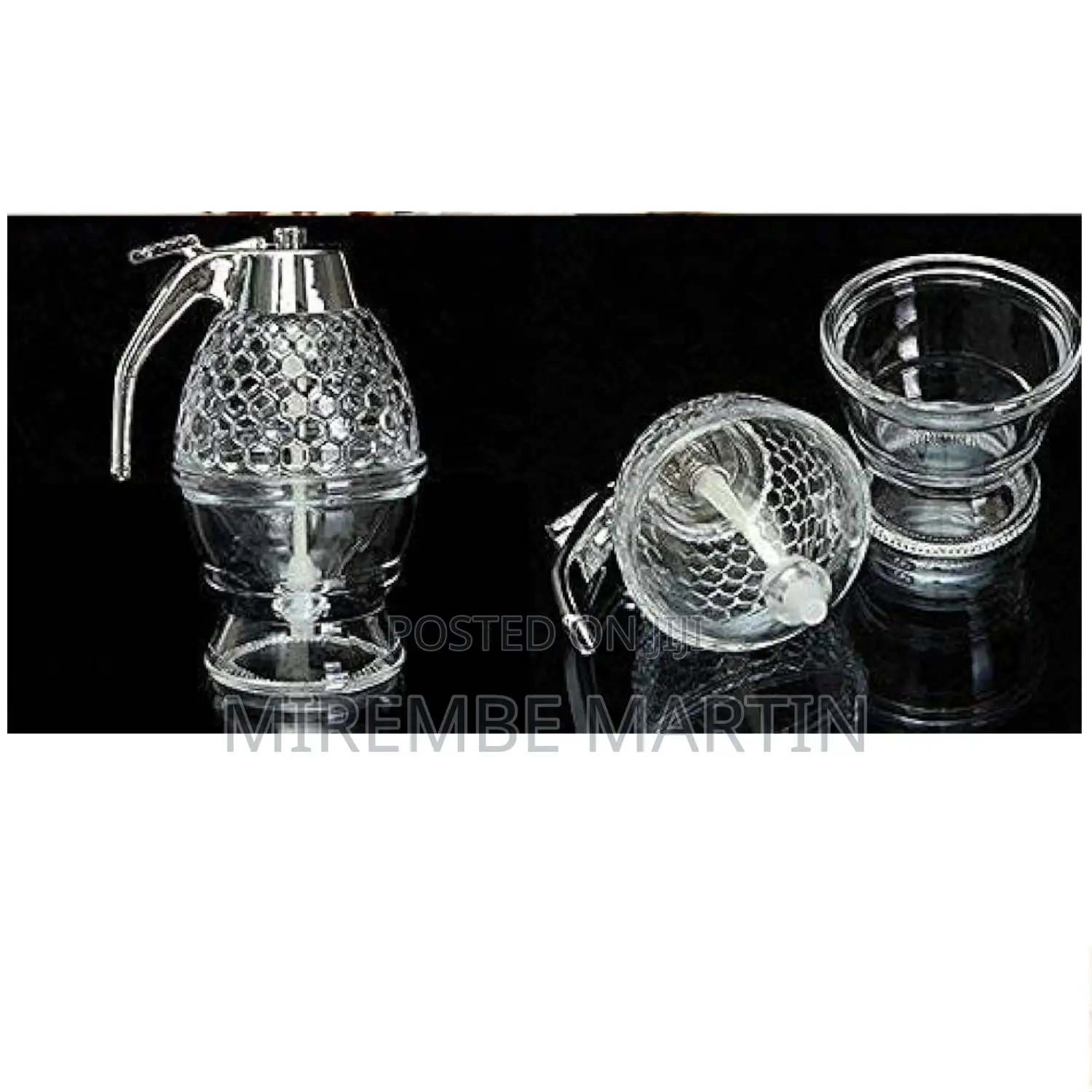Honey Glass Dispenser.