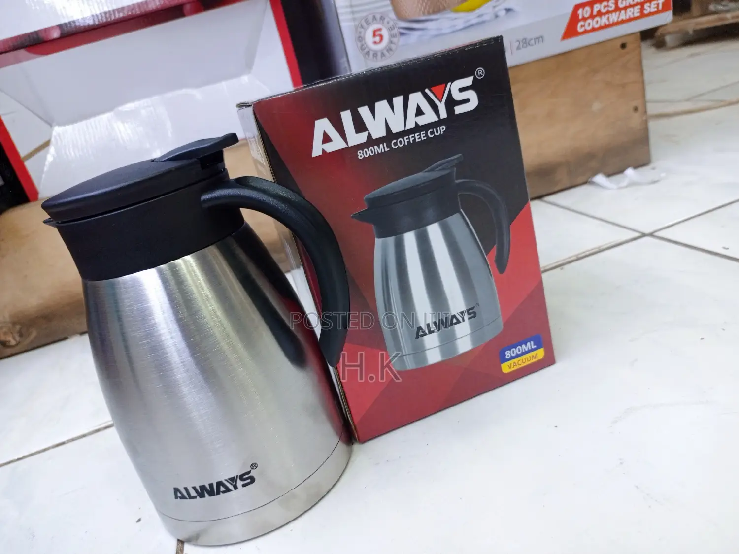 800mls Always Vacuum Coffee Cup
