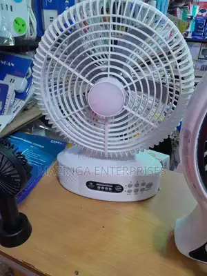 AC/DC Rechargeable Table Fan With Wireless Speaker