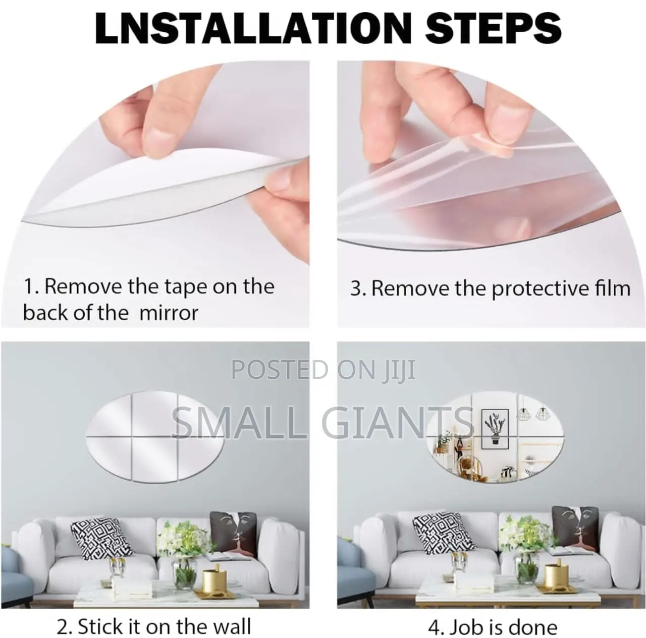 Flexible Self Adhesive Mirror Sticker
