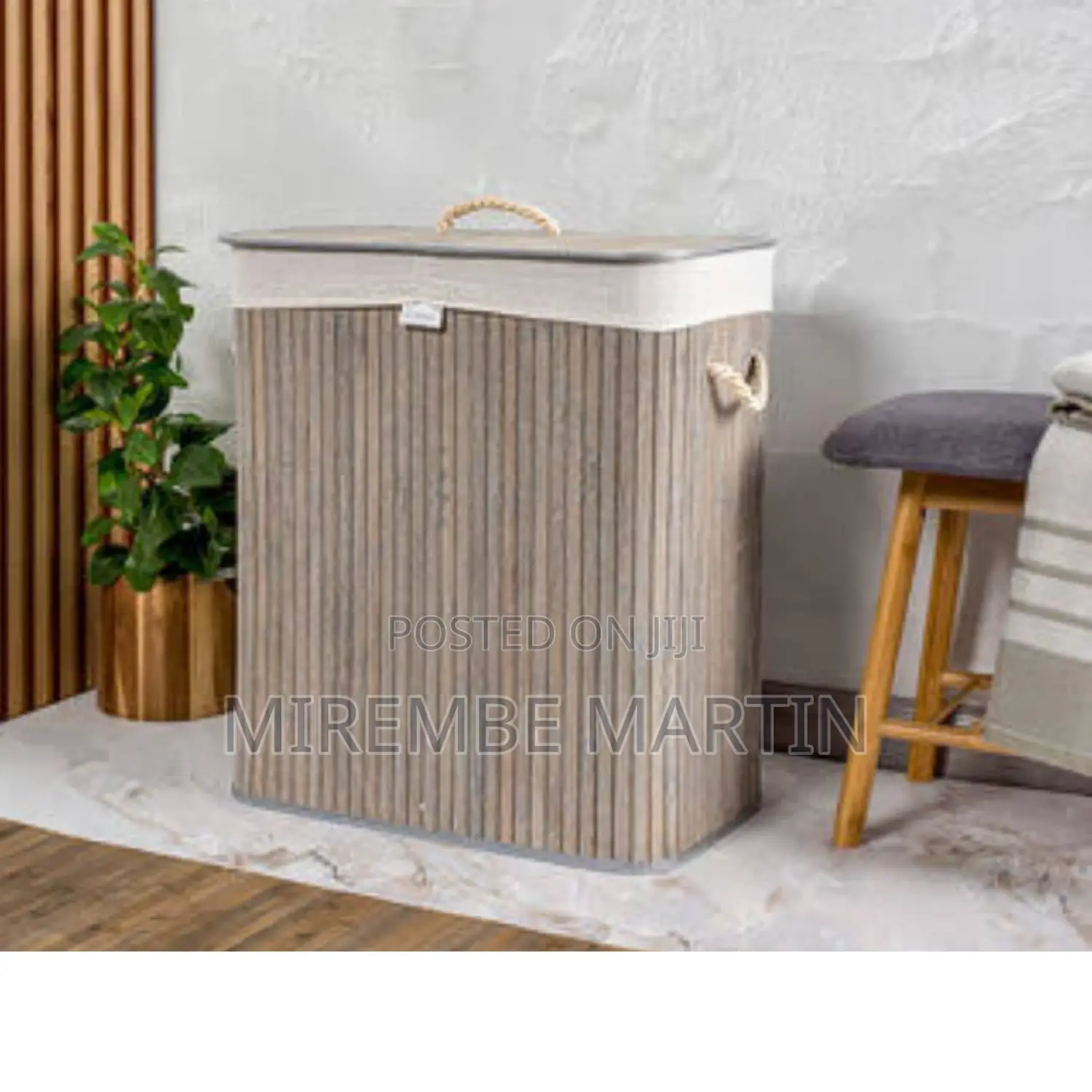 Bamboo Laundry Basket.