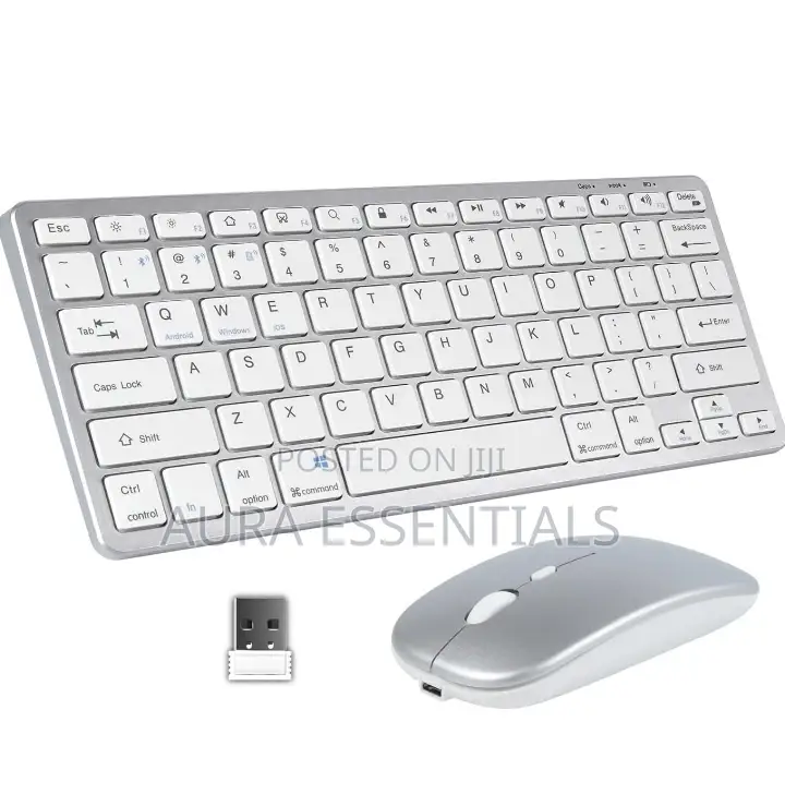 Bluetooth Wireless Rechargeable Keyboard and Mouse