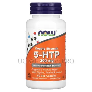 NOW Foods, 5-Htp, Double Strength, 200 Mg, 60 Veg Capsules