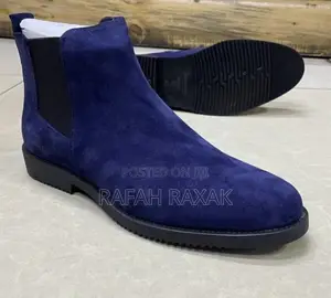 Original Blue Suede Chelsea Billionaire Boots