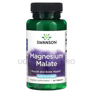 Swanson, Magnesium Malate, 1,000 Mg, 60 Tablets