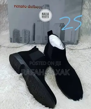 Original Black Clarks Suede Chelsea Boots