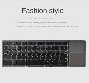 Wireless Bluetooth Tri-folding Keyboard-rechargeable