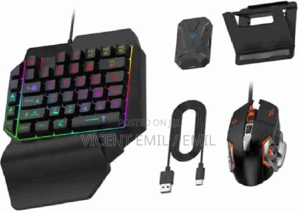 5 in 1 Combo Gaming Keyboard and Mouse