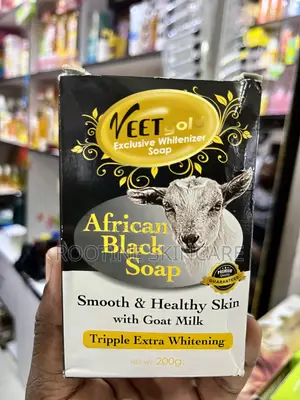 Veetgold African Black Soap With Goat's Milk Whitening Soap
