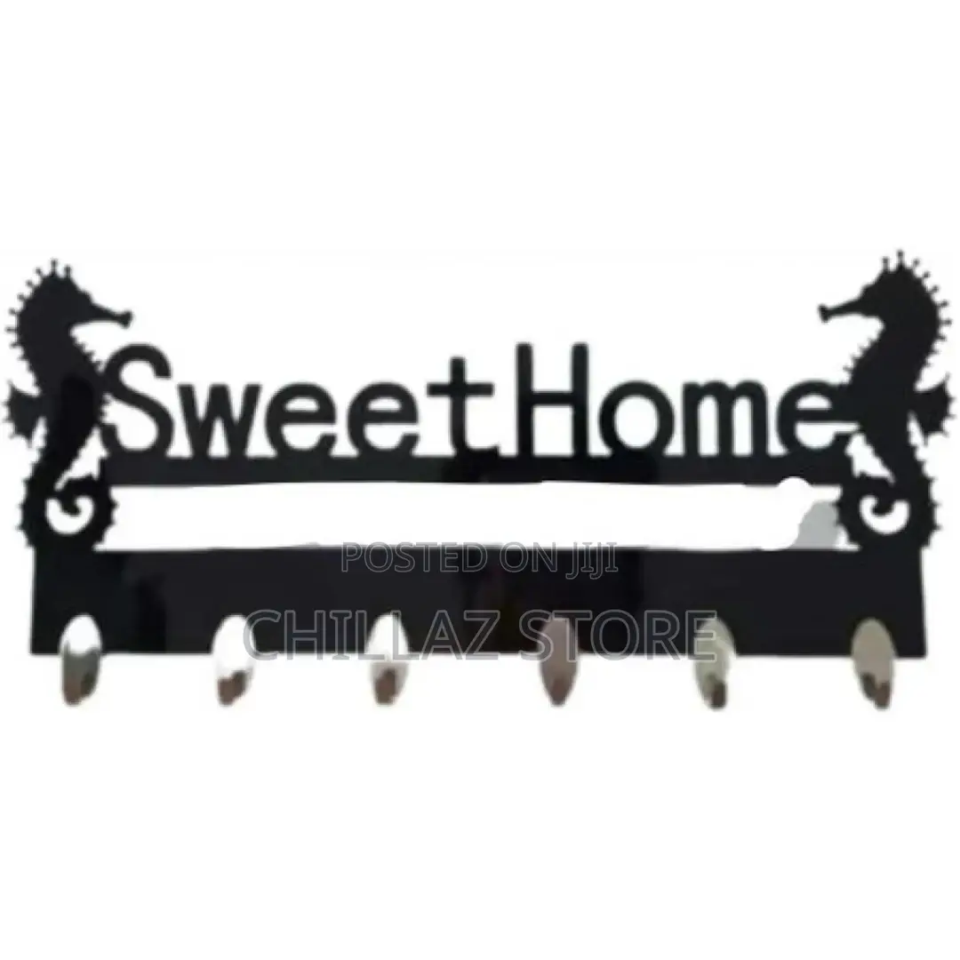 Wall Mounted Decorative Key Holder Coat Hanger Storage