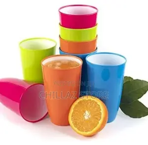 12 Pieces of Plastic Juice Tumbler Cups
