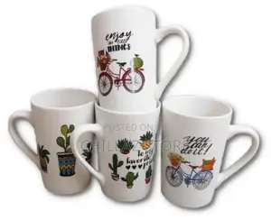 6 Pieces of Mult-Printed Coffee Tea Cups Mugs-
