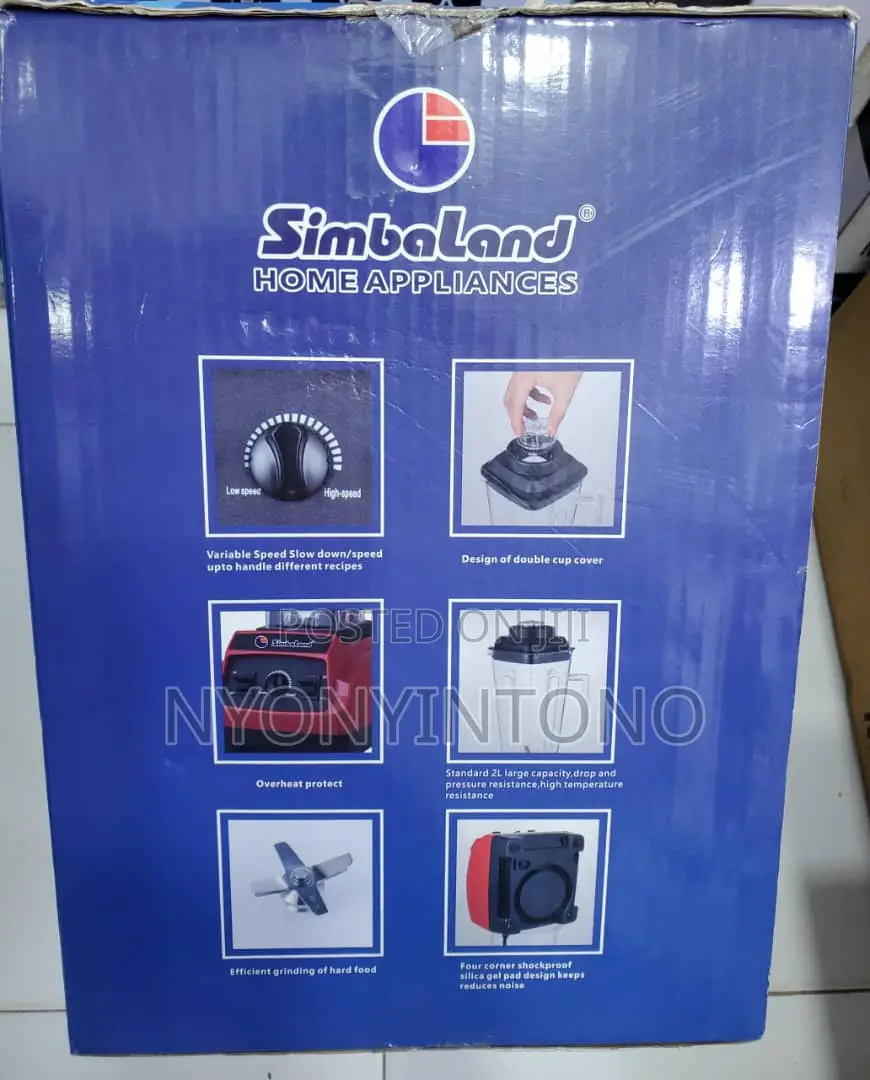 Simbaland Heavy Duty Super Blender With Durable Motor.