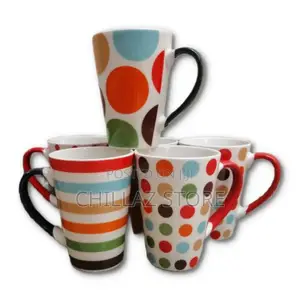 12 Pieces of Printed Coffee Tea Cups Mugs-