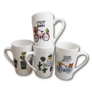 Lightbox 12 Pieces Multi-Print of Coffee Tea Cups Mugs