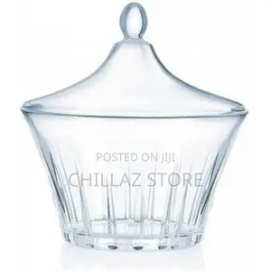 Luminarc Lance Glass Sugar Bowl Dish With Lid –