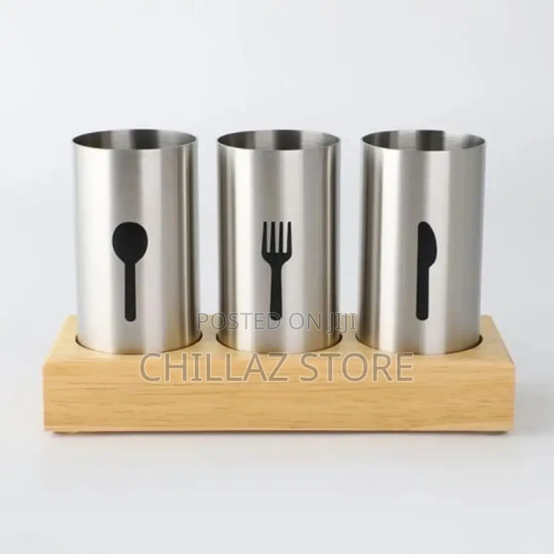 3- Pc Kitchen Fork, Spoon, Knife Cutlery Organizer Holder