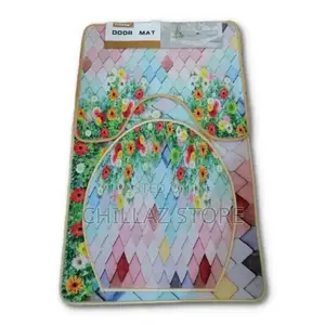 3 PCS Non-Slip Toilet Bathroom Rugs Carpets