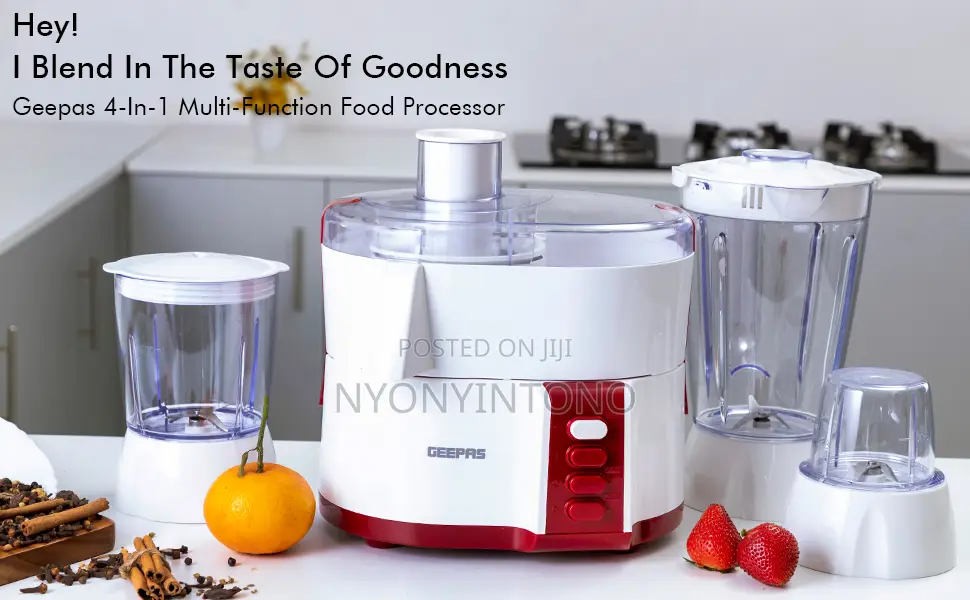 Geepas 4 in 1 Multifunctional Food Processor 2yrs Warranty