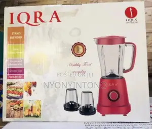 Iqrah High Quality 3 In1 Blender With 100% Pure Copper Motor