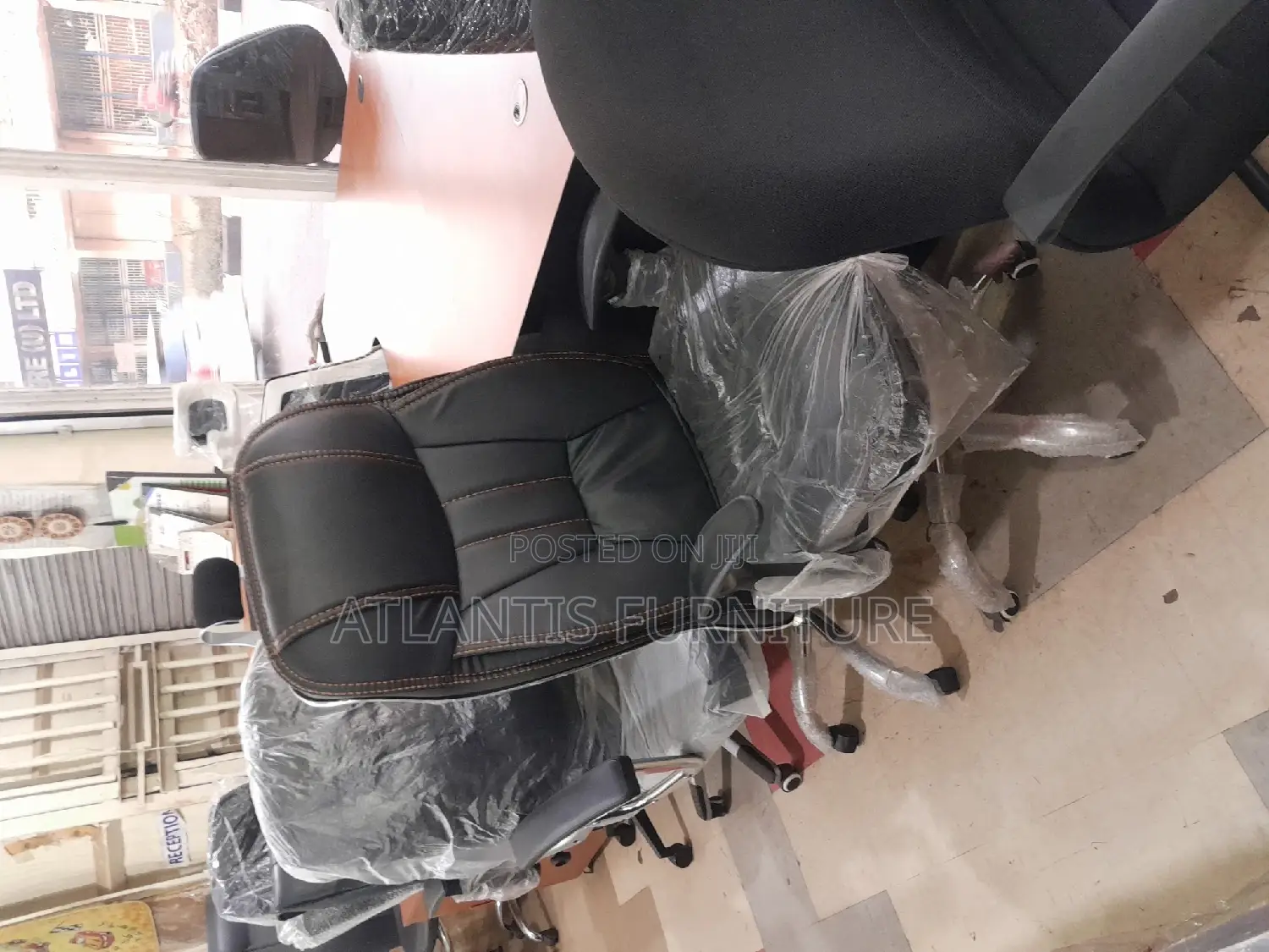 Black Recliner Chair.