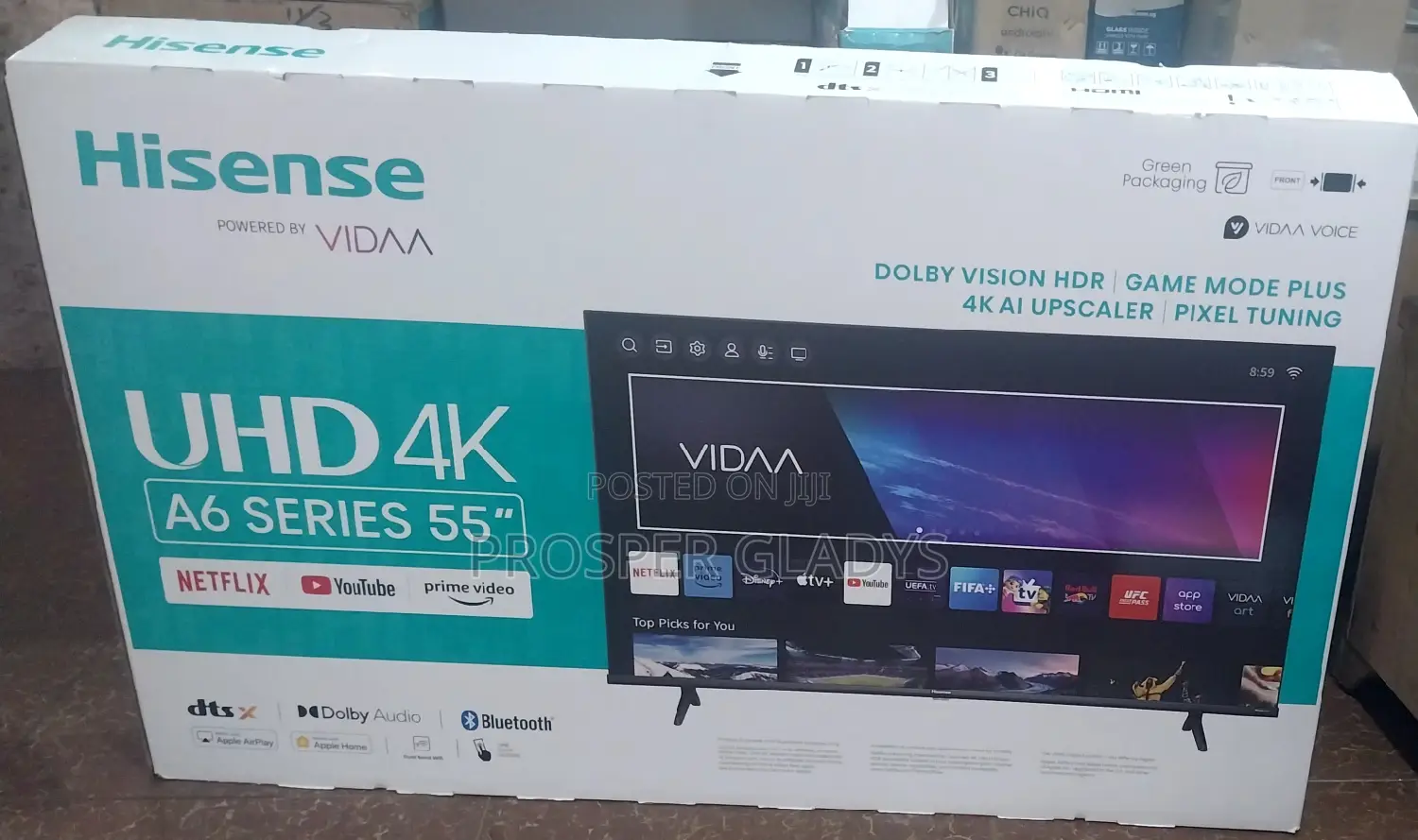 55 Inches Led Hisense Smart UHD Digital Flat Screen