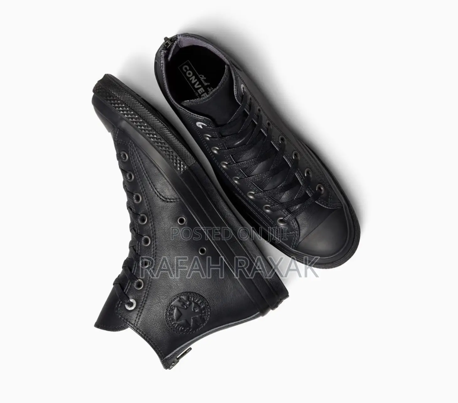 Original Black Hightop Leather Allstar Converse Chuck Taylor