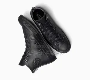 Original Black Hightop Leather Allstar Converse Chuck Taylor